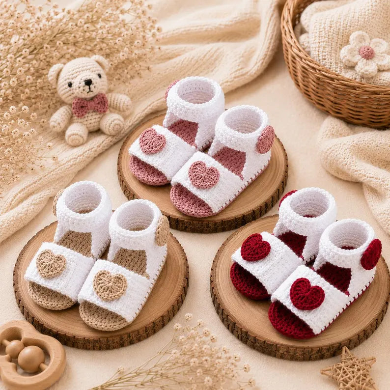 Sandalias de Ganchillo para Bebé | Hechas a Mano